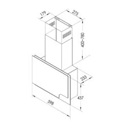 Amelia Dunstabzugshaube 123W 60x47x23,5cm LED-Beleuchtung Touch Glas -Heimladen 10035280 yy 0007 logo