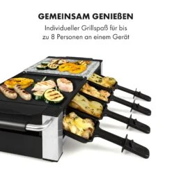 Bistecca Raclette 1200W Metall / Stein 8 Personen Kontroll-LED -Heimladen 10035293 de 0005 logo