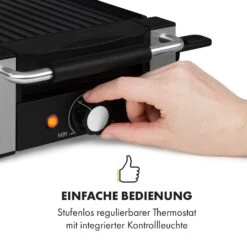 Bistecca Raclette 1200W Metall / Stein 8 Personen Kontroll-LED -Heimladen 10035293 de 0007 logo