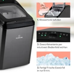 Partytime Eiswürfelmaschine Klareis 15kg/24h Edelstahl -Heimladen 10035295 de 0004 usp