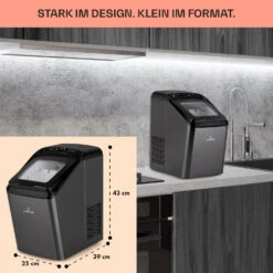 Partytime Eiswürfelmaschine Klareis 15kg/24h Edelstahl -Heimladen 10035295 de 0006 usp