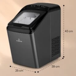 Partytime Eiswürfelmaschine Klareis 15kg/24h Edelstahl -Heimladen 10035295 yy 0011 dimensions