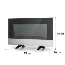 Basel Baseline Elektrokamin 2000 Watt 2 Heizstufen 7 Farben Glas -Heimladen 10035296 yy 0010 logo Klarstein Basel Baseline Elektrokamin