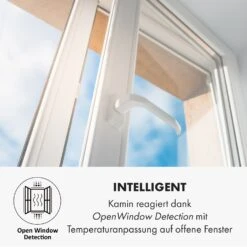 Alpbach Snow Elektrischer Kamin 1800W 2 Heizstufen 65 Cm Weißer Rahmen -Heimladen 10035315 de 0004 logo