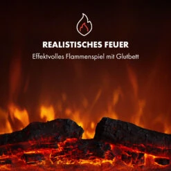 Alpbach Snow Elektrischer Kamin 1800W 2 Heizstufen 65 Cm Weißer Rahmen -Heimladen 10035315 de 0007 logo