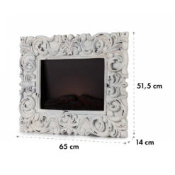 Alpbach Snow Elektrischer Kamin 1800W 2 Heizstufen 65 Cm Weißer Rahmen -Heimladen 10035315 yy 0008 logo Klarstein Alpbach Snow Elektrischer Kamin weiss