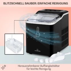 Chillout Eiswürfelmaschine Bulleteis 12kg/24h Wassertank: 1,5 L -Heimladen 10035320 de 0005 usp