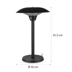 Loras Infrarot-Heizstrahler Carbon-Heizspiralen 2100W IP44 -Heimladen 10035343 yy 0008 logo blumfeldt Loras Infrarot Heizstrahler schwarz