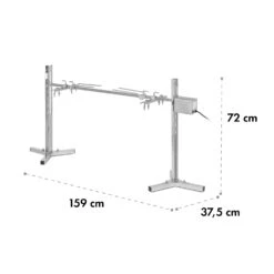 Sauenland Survivor Spanferkelgrill Drehspieß 12W 70kg Max. Edelstahl -Heimladen 10035372 yy 0008 logo Klarstein Spanferkelgrill Sauenland Survivor