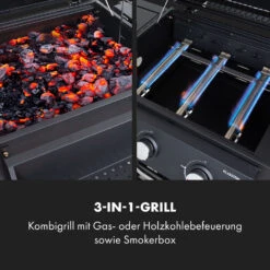 Kingsville Smoker Kombigrill Gas Kohle Smoker 13,5kW 3+1 Brenner -Heimladen 10035409 de 0003 logo