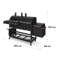Kingsville Smoker Kombigrill Gas Kohle Smoker 13,5kW 3+1 Brenner -Heimladen 10035409 yy 0011 logo