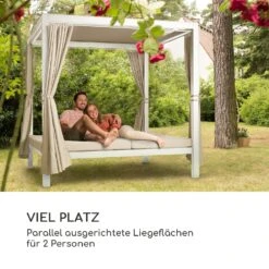 Eremitage Double XL Sunbed 2 Pers Stahl-Rahmen Sonnendach Vorhänge -Heimladen 10035430 de 0003 logo