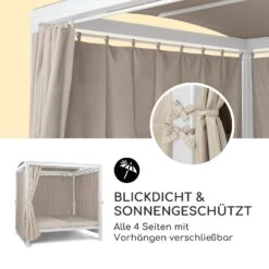 Eremitage Double XL Sunbed 2 Pers Stahl-Rahmen Sonnendach Vorhänge -Heimladen 10035430 de 0004 logo