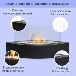 Phantasma Curve Ethanol-Kamin Rauch- & Geruchlos Edelstahl-Brenner Sicherheitsglas 10 Phantasma Curve Ethanol-Kamin Rauch- & Geruchlos Edelstahl-Brenner Sicherheitsglas -Heimladen 10035457 de 0002 usp