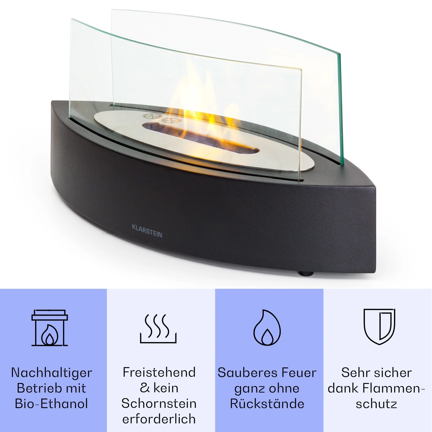 Phantasma Curve Ethanol-Kamin Rauch- & Geruchlos Edelstahl-Brenner Sicherheitsglas 5 Phantasma Curve Ethanol-Kamin Rauch- & Geruchlos Edelstahl-Brenner Sicherheitsglas – Bild 3
