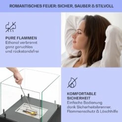 Phantasma Cubo Ethanol-Kamin Rauch- & Geruchlos Edelstahl-Brenner Sicherheitsglas 14 Phantasma Cubo Ethanol-Kamin Rauch- & Geruchlos Edelstahl-Brenner Sicherheitsglas -Heimladen 10035458 de 0006 usp