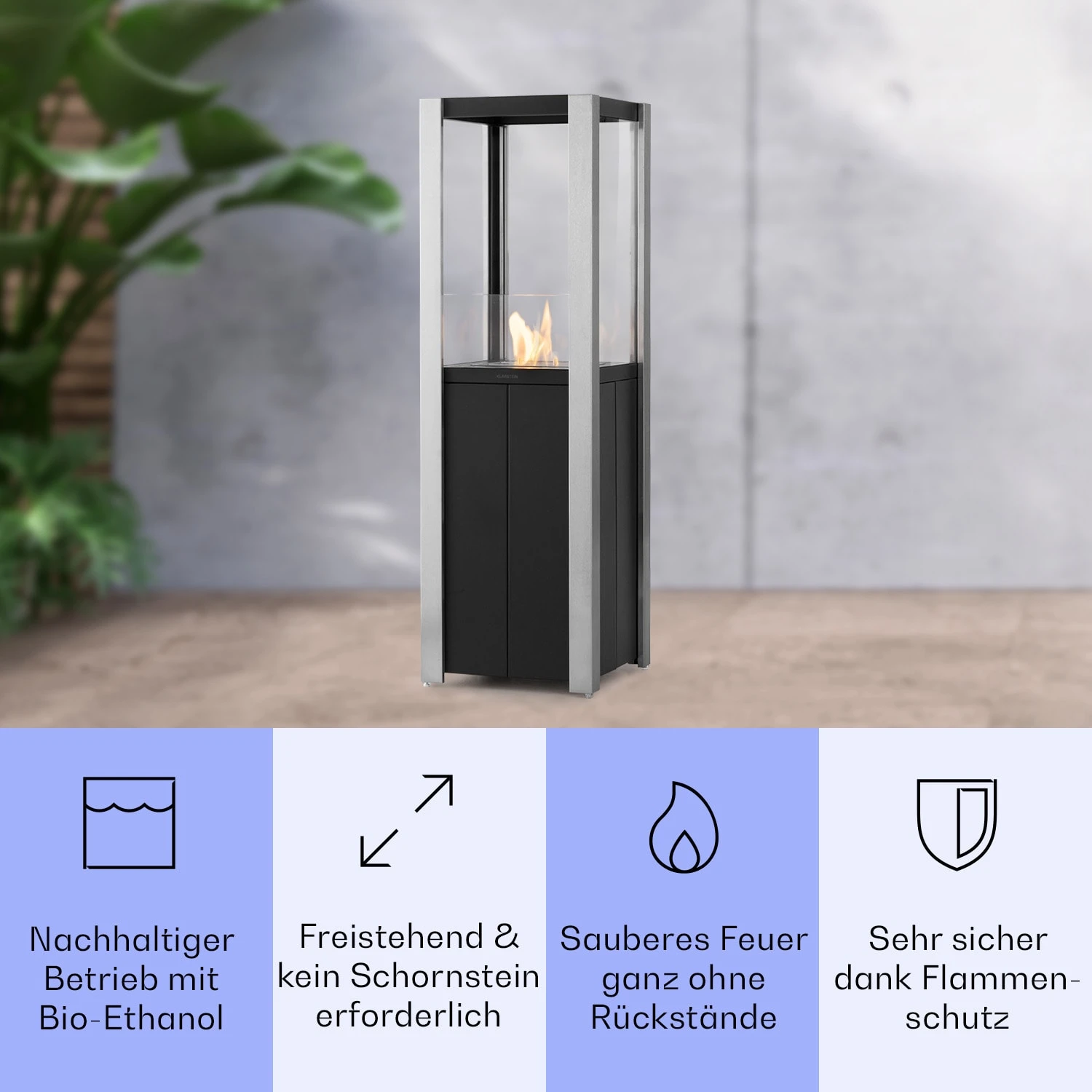 Phantasma Pinar Ethanol-Kamin Rauch- & Geruchlos Bio-Ethanol 5 Phantasma Pinar Ethanol-Kamin Rauch- & Geruchlos Bio-Ethanol – Bild 3