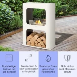 Phantasma Peña Ethanol-Kamin Rauch- & Geruchlos Bio-Ethanol -Heimladen 10035460 de 0003 usp