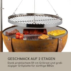 Fire Globe Feuerschale Mit Grill Ø60cm Stahl -Heimladen 10035510 de 0003 logo