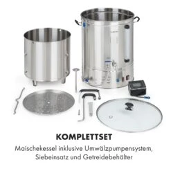 Brauheld Pro Maischekessel 3300W 70L 30-100°C Umwälzpumpe Edelstahl -Heimladen 10035516 de 0008 logo