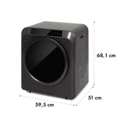 EZ Dry Wäschetrockner Ablufttrockner 1500W 6kg 60cm -Heimladen 10035544 yy 0008 logo Klarstein Waeschetrockner EZ Dry grau