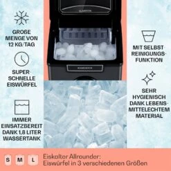 Icemeister 2G Eiswürfelmaschine 12kg/24h LC-Display Edelstahl 10 Icemeister 2G Eiswürfelmaschine 12kg/24h LC-Display Edelstahl -Heimladen 10035712 de 0002 usp