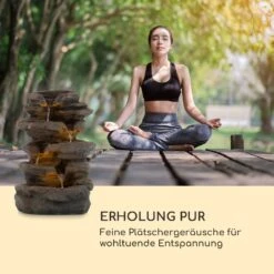 Stonehenge Solarbrunnen LED-Beleuchtung Polyresin Lithium-Ionen-Akku -Heimladen 10035727 de 0007 logo