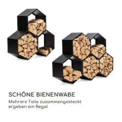 Hexawood Black Holzspeicher Hexagon-Form 50,2x58x32cm -Heimladen 10035764 de 0004 logo