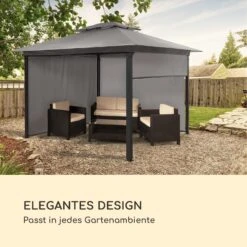 Grandezza Cortina Gartenpavillon 3x3m 4 Seitenteile -Heimladen 10035865 de 0006 logo