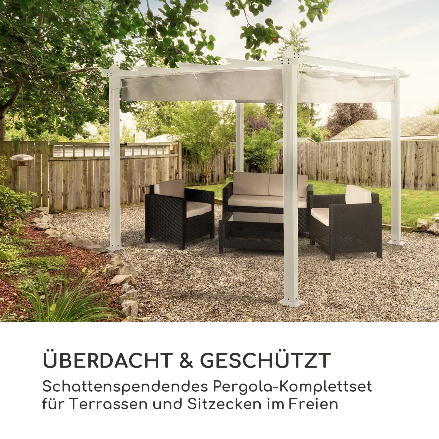 Pantheon Pergola Aluminiumkantrohr 3x3m 4 Eckpfosten Wasserabweisend 4 Pantheon Pergola Aluminiumkantrohr 3x3m 4 Eckpfosten Wasserabweisend – Bild 2
