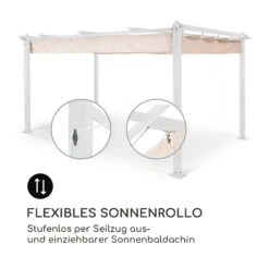 Pantheon Pergola Aluminiumkantrohr 3x4m 4 Eckpfosten Wasserabweisend -Heimladen 10035878 de 0004 logo