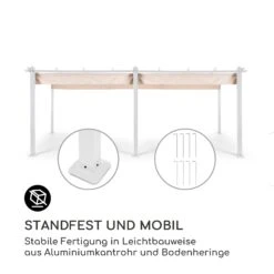 Pantheon Pergola Aluminiumkantrohr 3x6m 4 Eckpfosten Wasserabweisend 10 Pantheon Pergola Aluminiumkantrohr 3x6m 4 Eckpfosten Wasserabweisend -Heimladen 10035880 de 0003 logo