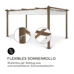 Pantheon Rust Pergola Aluminium 3x4m 6 Eckpfosten Wasserabweisend -Heimladen 10035890 de 0004 logo