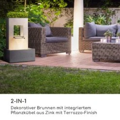 Bloomingstone Brunnen Gartenbrunnen Zierbrunnen 20W Pumpe Zink LED 12 Bloomingstone Brunnen Gartenbrunnen Zierbrunnen 20W Pumpe Zink LED -Heimladen 10035916 de 0003 logo