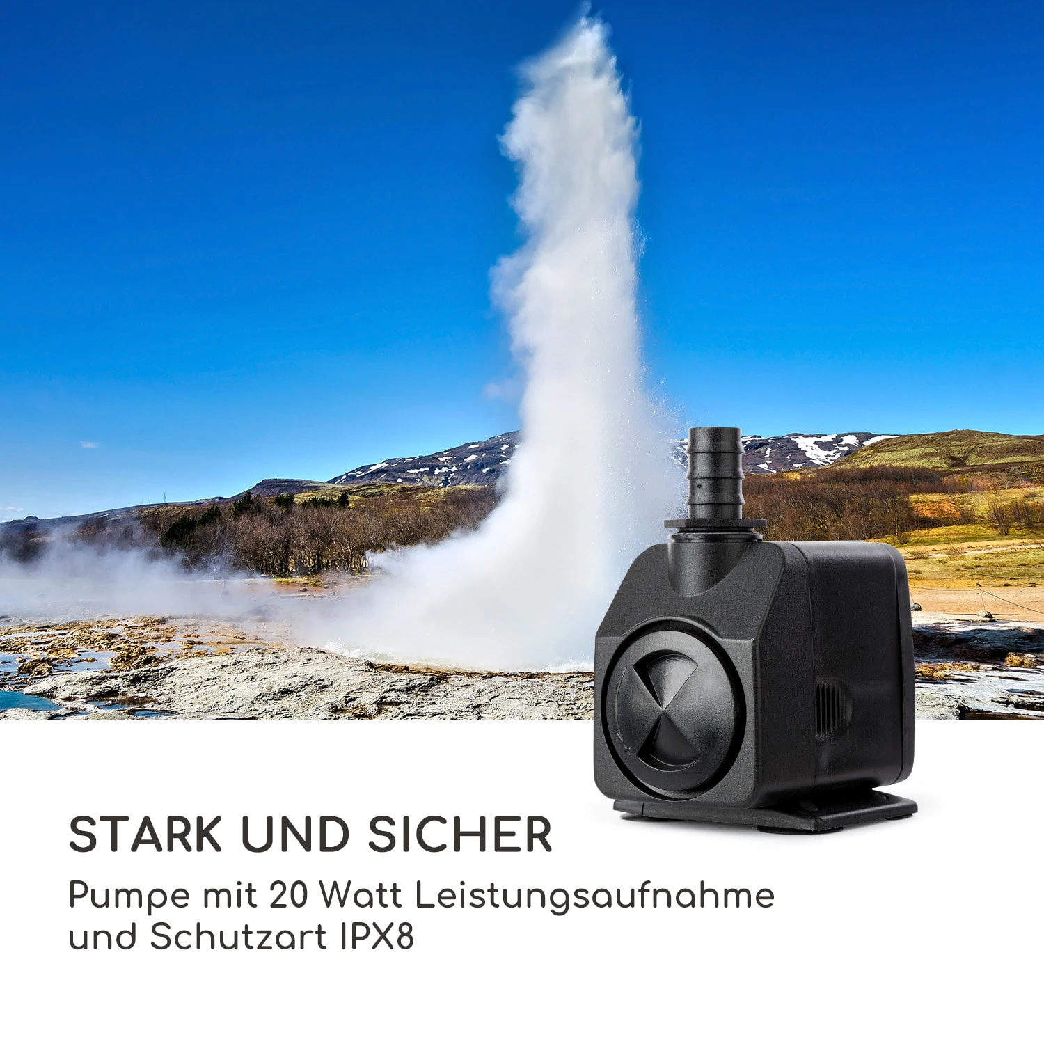 Bloomingstone Brunnen Gartenbrunnen Zierbrunnen 20W Pumpe Zink LED 9 Bloomingstone Brunnen Gartenbrunnen Zierbrunnen 20W Pumpe Zink LED – Bild 7