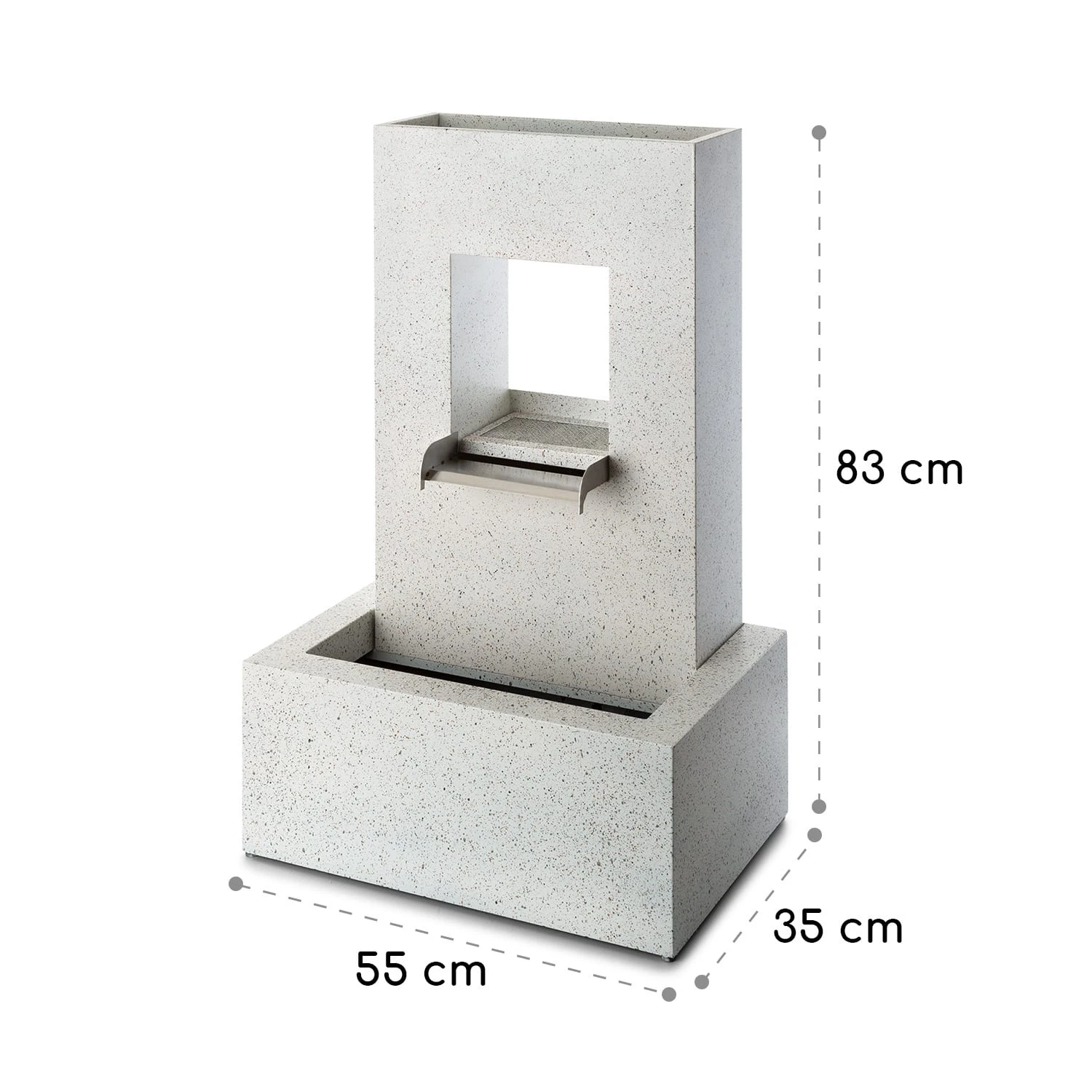 Bloomingstone Brunnen Gartenbrunnen Zierbrunnen 20W Pumpe Zink LED 10 Bloomingstone Brunnen Gartenbrunnen Zierbrunnen 20W Pumpe Zink LED – Bild 8