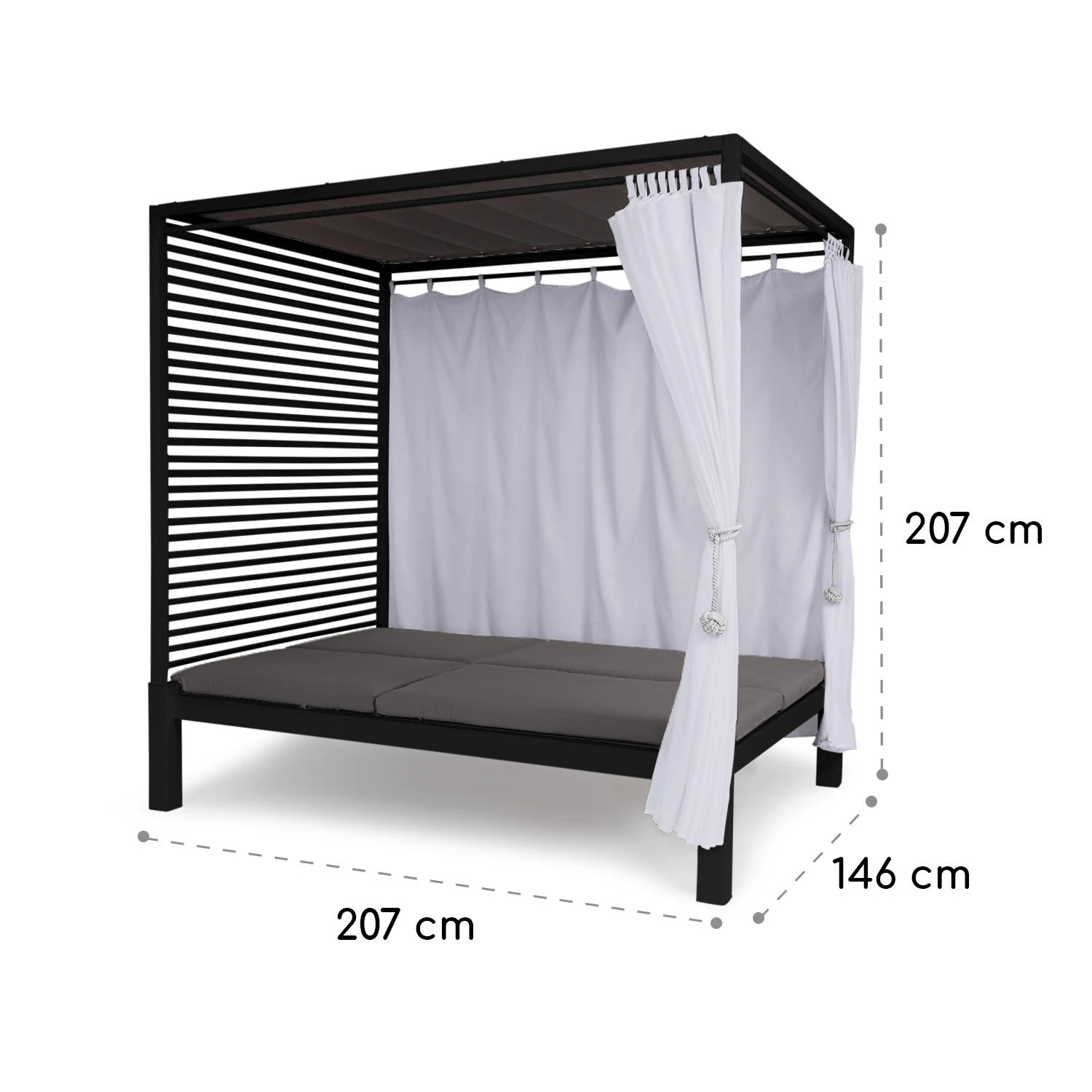 Eremitage Double Lux Sonnenliege 4 Liegepositionen 2 Personen 6 Cm Polster 12 Eremitage Double Lux Sonnenliege 4 Liegepositionen 2 Personen 6 Cm Polster – Bild 10