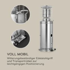 Heatwave Gasheizstrahler 10 KW (728 G/h) Bodenrollen Schutzcover Piezozündung -Heimladen 10035957 de 0003 logo