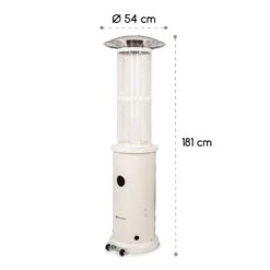 Goldflame Terrassenheizstrahler Gasheizer 11,2 KW Temperglas Mobil Edelstahl -Heimladen 10035962 yy 0010 logo