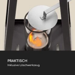 Fiamme Triangolo Ethanol-Laterne 2-Set Edelstahl-Brenner 0,3 Liter 4h Brenndauer -Heimladen 10036072 de 0007 logo