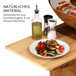 Savage 2.0 Tall Feuerschale Mit Grill Bambus-Seitentische Inkl. Wetterschutz -Heimladen 10036087 de 0003 logo