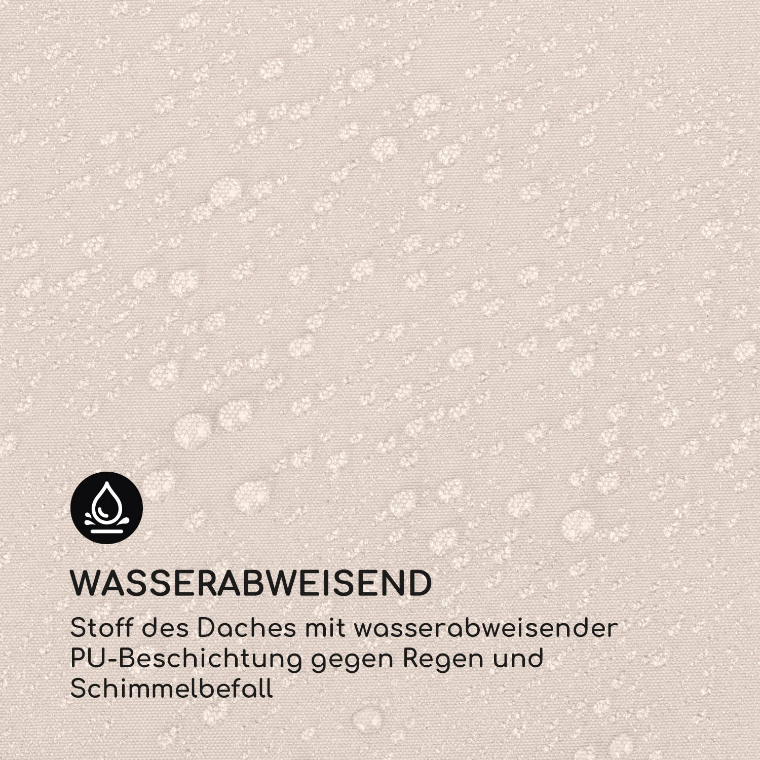 Pantheon Cortina Pergola Ersatzdach 200 G/m² Polyester-Tuch 3x3 M Inkl. Seilzug 6 Pantheon Cortina Pergola Ersatzdach 200 G/m² Polyester-Tuch 3x3 M Inkl. Seilzug – Bild 4