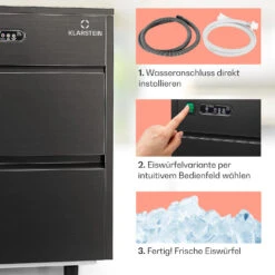 Powericer XL Eiswürfelmaschine 20 Kg/Tag 145 Watt -Heimladen 10036152 de 0004 usp