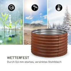 Rust Grow Hochbeet Gartenbeet Verzinktes Stahlblech Rost-Finish -Heimladen 10036155 de 0006 logo