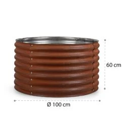 Rust Grow Hochbeet Gartenbeet Verzinktes Stahlblech Rost-Finish -Heimladen 10036155 yy 0008 logo