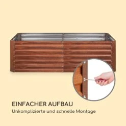 Rust Grow Hochbeet Gartenbeet Verzinktes Stahlblech Rost-Finish -Heimladen 10036158 de 0007 logo