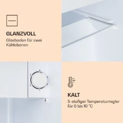 CoolArt 45L Mini-Kühlschrank EEK F Gefrierfach 1,5l Designtür -Heimladen 10036181 de 0005 logo