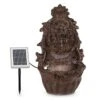 Löwenstein Wandbrunnen 2W Solar-Pumpe Polyresin 4 Weiße LED 5m Kabel -Heimladen 10036333 yy 0001 titel