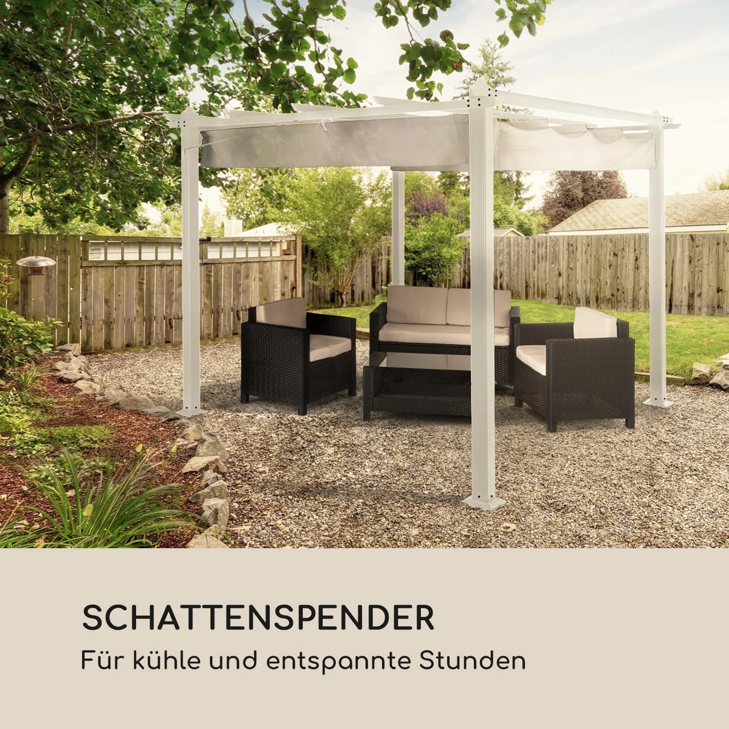 Pantheon Pergola Ersatzdach Dach Sonnendach Plane 3x3 M 4 Pantheon Pergola Ersatzdach Dach Sonnendach Plane 3x3 M – Bild 2