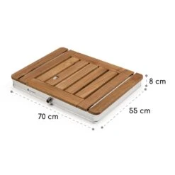 Sumatra Teak Square Gartendusche Aluminium Teakholz Tragegriff -Heimladen 10036438 yy 0011 dimensions